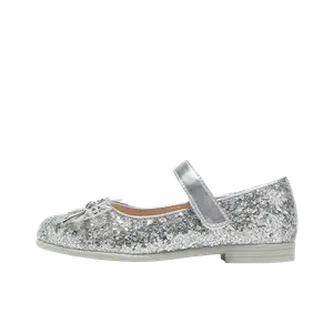 Нескользящие износостойкие низкие детские кожаные туфли для детей YeeHoO, серебряный
