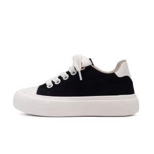 HUANQIU Мужские черные скейтерские кроссовки на скрытой платформе с увеличенной высотой посадки, легкие и нескользящие, цвет Black (Hidden Wedge)