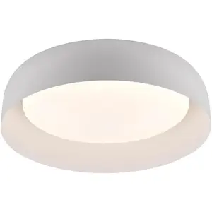 Потолочный светильник OSKO LED-панель 1 шт. Теплый белый LED, с пультом дистанционного управления, радиоуправление включено. Just Light, белый