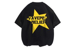 Футболка унисекс FAVEPOP, черная с длинными рукавами