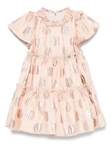 Monnalisa платье в горох, розовый