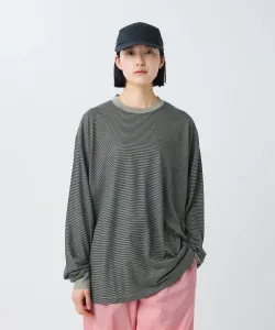 Летняя шерстяная полосатая футболка с длинными рукавами