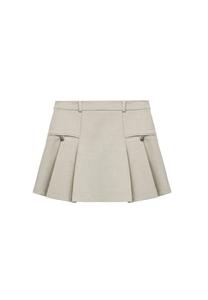 Юбка Koton Pleated skirt, Brown