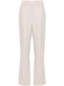 Brunello Cucinelli зауженные брюки строгого кроя, нейтральный цвет