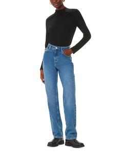 Топ с высоким воротом и сборками спереди Whistles, черный