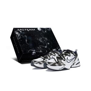 Nike Кроссовки Air Monarch 4 Low Top Chunky унисекс, черно-белые