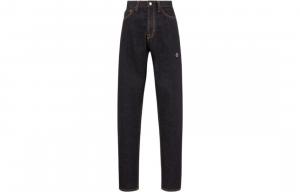 Джинсы X Fragment с вышитым логотипом Hiroshi Fujiwara Moncler, синий