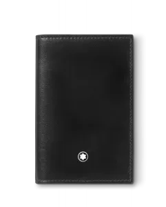 Визитница унисекс из черной кожи Montblanc, черный