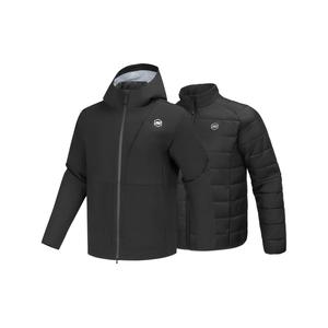 Skechers Удобная спортивная куртка серии Comfort, мужская, угольно-черная, Carbon Black-0018