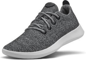Мужские кроссовки Allbirds Wool Runner, повседневные кроссовки, машинная стирка, сделаны из натуральных материалов, серый/серый/светло-серый