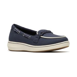 Женские лодочки Cloudsteppers breezesky bay Clarks, Navy Canvas