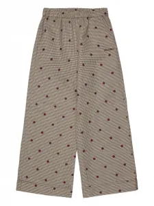 Брюки в клетку MAX&Co. Kids, коричневый