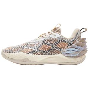 PEAK Баскетбольные кроссовки Taichi Large Triangle 4.0, мужские, низкие, с цветочным принтом, серо-коричневые