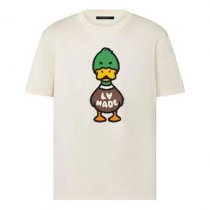 Футболка men's x nigo2 crossover lv2 ss22 cartoon printing cozy short sleeve white Louis Vuitton, белый