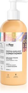 Кондиционер для волос средней пористости с протеиновым смягчающим эффектом, увлажняющий и разглаживающий кондиционер для вьющихся волос So!Flow, 400 мл