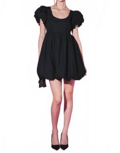 Черное платье с каре English Factory