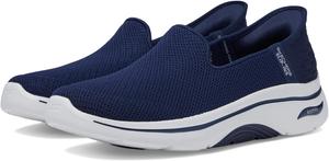 Кроссовки SKECHERS Performance Go Walk Arch Fit 2.0 Delara Hands Free Slip-Ins, цвет Navy/White