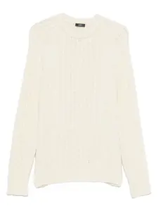 Свитер вязаный косичками Hosio, нейтральный