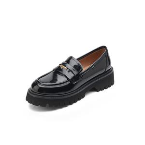 Su Yanjiao Женские лоферы Black/Ecru