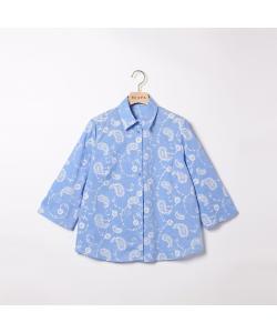 Блузка с вышитым узором пейсли