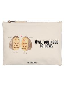 Mr. & Mrs. Panda Пенал с изображением совы и надписью белого цвета