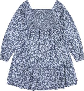 Платье Levi's для девочек с длинными рукавами и сборками, Vintage Indigo