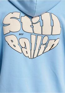 Толстовка с капюшоном HEART DEF, светло-голубой