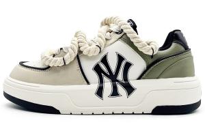 MLB Кроссовки для скейтбординга Chunky Liner, износостойкие, увеличивающие рост, унисекс, бежевые, белые, зеленые