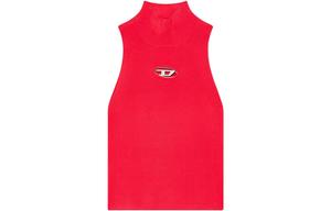 M Onervax Футболка с воротником-водолазкой и резинкой DIESEL, Темно-розовый