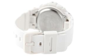 Кварцевые часы на ремешке из смолы для женщин с белым циферблатом CASIO