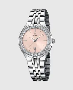 F16867/6 Женские часы Mademoiselle из стали Festina, серебряный