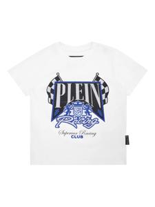 Футболка Philipp Plein Strass Racing Club, белый