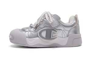 Детские кроссовки Puffy Shoes Rebound And Breathable Low Top для скейтбординга Champion Kids, серебряный