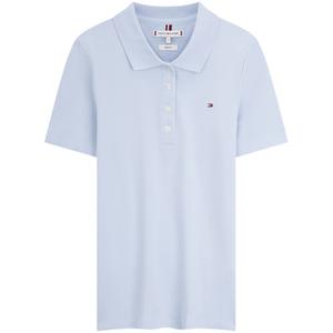 Поло в полоску Tommy Hilfiger, светло-голубой