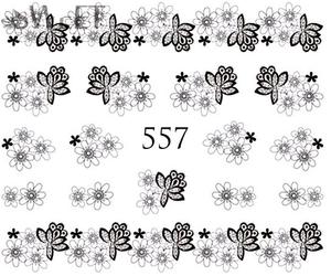 Водные наклейки для ногтей - №557, Raisin