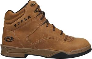 Мужские ботинки Roper Horseshoe Kiltie с противоскользящей подошвой и стальным носком, 13 см - коричневые