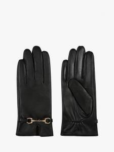 Кожаные перчатки с пряжкой HotSquash, Black