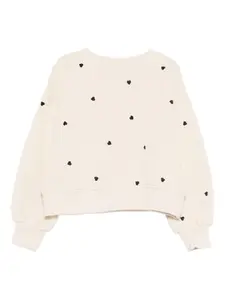 Свитер с принтом в виде сердец miki Molo, нейтральный