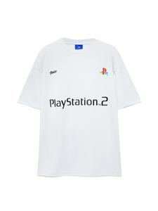 Рубашка Pull&Bear PLAYSTATION, светло-серый