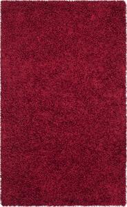 Ковер SAFAVIEH, 244 x 305 см, - коллекция Monterey Shag - большой - Red, ручной работы, плюшевый густой ворс, идеально для гостиной, спальни, столовой (SG851R)