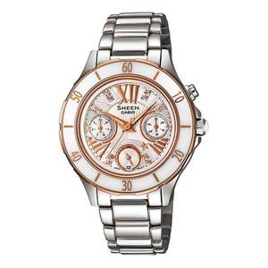 Часы CASIO Waterproof Sports SHEEN Sapphire Crystal Gold Analog, золотой