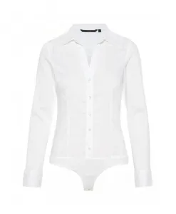 Классический боди-рубашка с длинными рукавами Vero Moda, белый