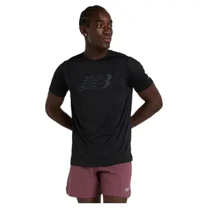 Футболка с коротким рукавом спортивная New Balance Sport Essentials Printed, черный