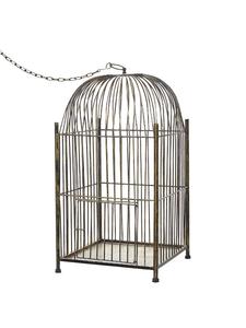 Beliani Фонарь COMOROS золотистого цвета - (Ш) 32 x (В) 62 x (Д) 32 см