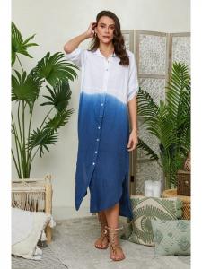 Длинное платье Lin Passion Leinen, синий