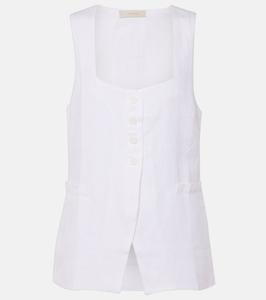 Майя льняной жилет Faithfull, Solid White