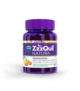 Vicks ZzzQuil Natura со вкусом манго и банана, 30 жевательных таблеток, добавка для сна и бессонницы