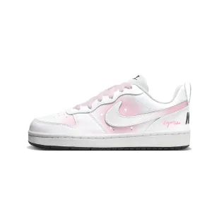 Nike Court Borough Galaxy Cherry Blossom устойчивые к истиранию низкие детские скейтбординг кроссовки White