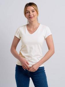 Повседневная футболка с V-образным вырезом, мягкий белый Celtic & Co., Soft White