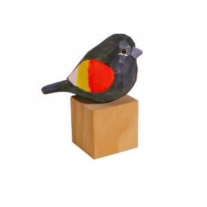 Резные деревянные статуэтки птиц chubby 5 см Wooden play family